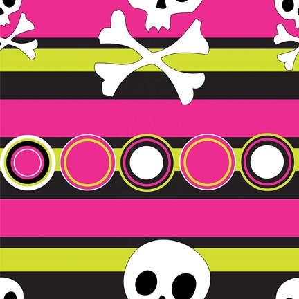 Framed Angst Magenta II Print