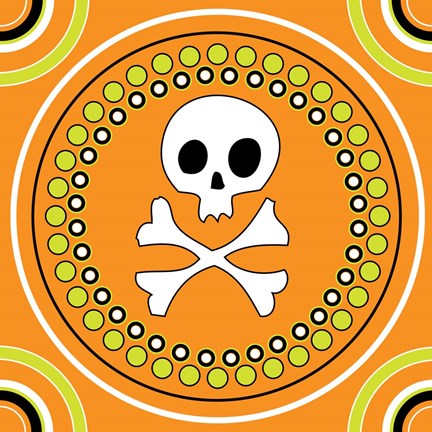 Framed Angst Pumpkin V Print