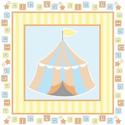 Framed Baby Big Top X Blue Print