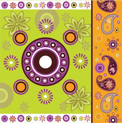 Framed Boho Chic Amethyst XII Print