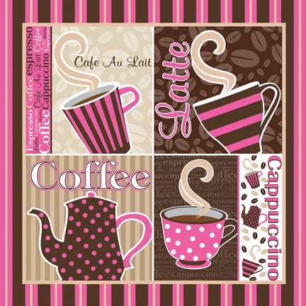 Framed Cafe Au Lait Cocoa Punch XIII Print