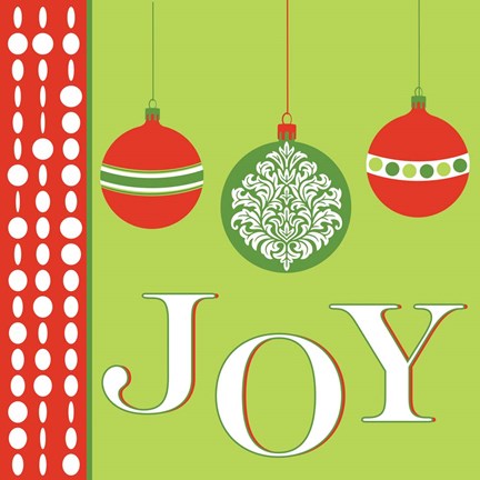 Framed Joyous Holiday X Print