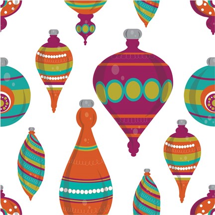 Framed Mod Christmas III Print