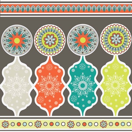 Framed Modern Day Moroccan Fiesta IV Print