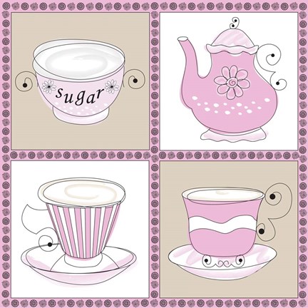 Framed Tea Time II Print