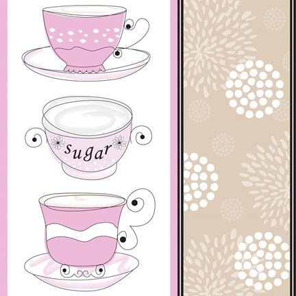 Framed Tea Time III Print