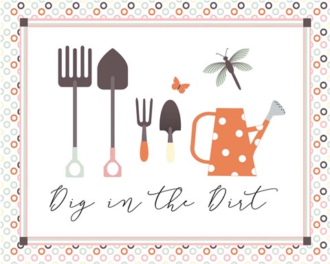 Framed Garden I Print