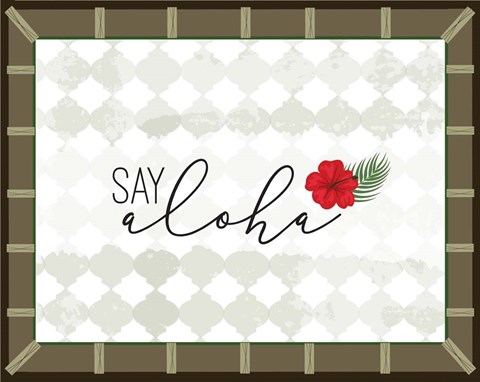 Framed Tropical Leaf I Print