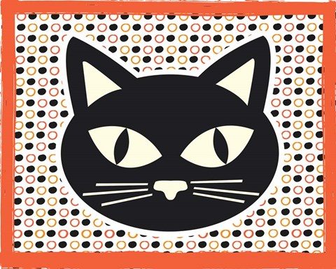 Framed Black Cat Print