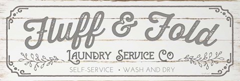 Framed Fluff &amp; Fold - Gray Print