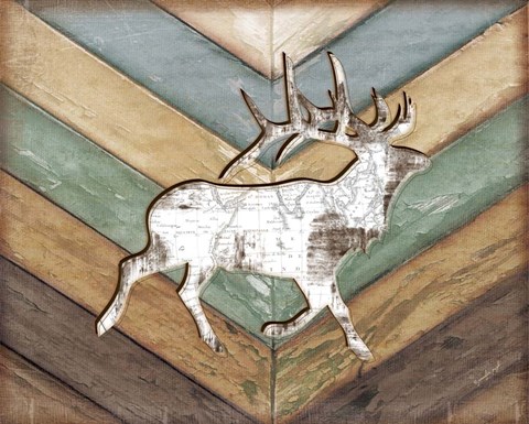 Framed Lodge Elk Print