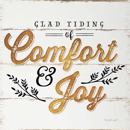 Framed Comfort and Joy Print