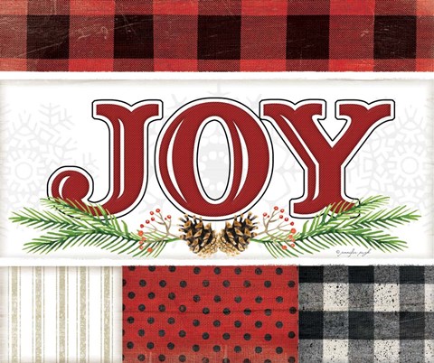 Framed Joy Plaid Print