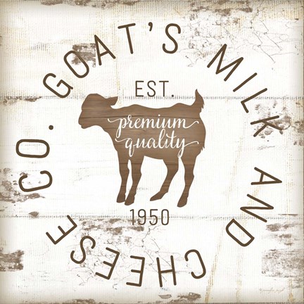 Framed Goat&#39;s Milk and Cheese Co. II Print