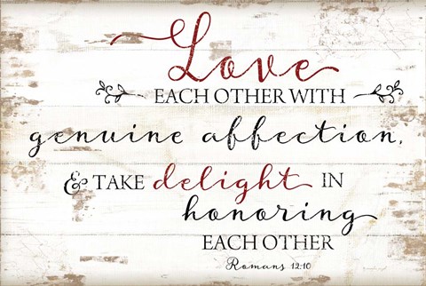 Framed Romans 12:10 Print