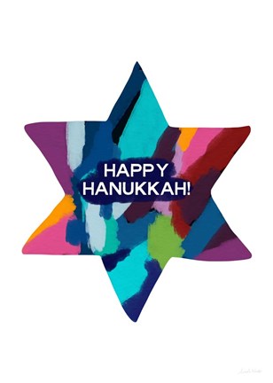 Framed Hanukkah Star Print