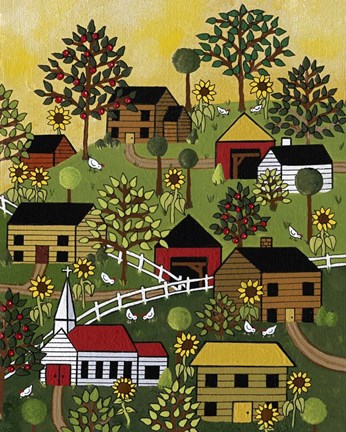 Framed 10 Chicks Print