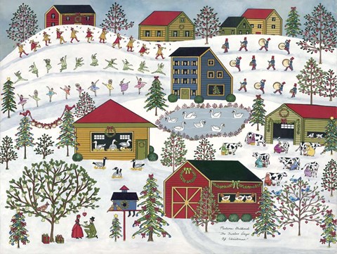 Framed 12 Days Print