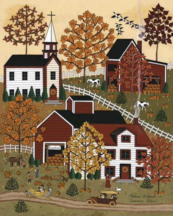 Framed Autumn Drive Print