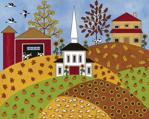 Framed Autumn Tapestry Print