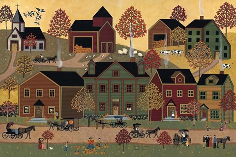 Framed Center Street Print