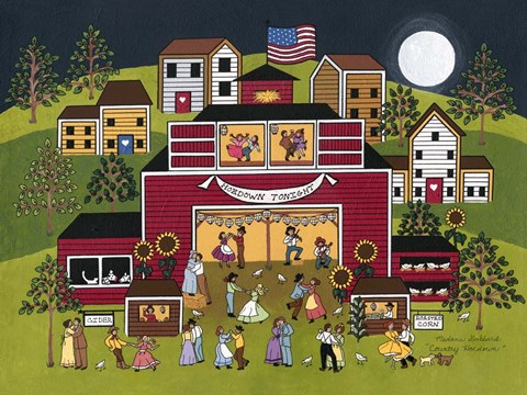Framed Country Hoedown Print