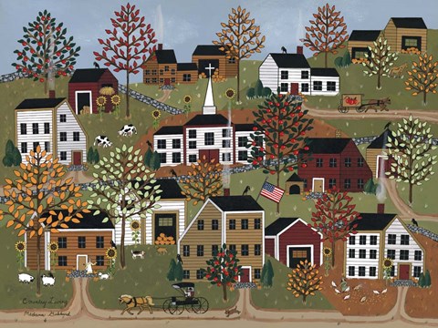 Framed Country Living Print