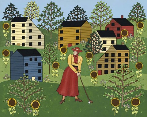 Framed Golf Gal Print