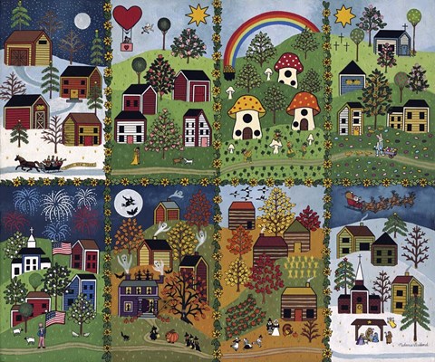 Framed Happy Holidays Print