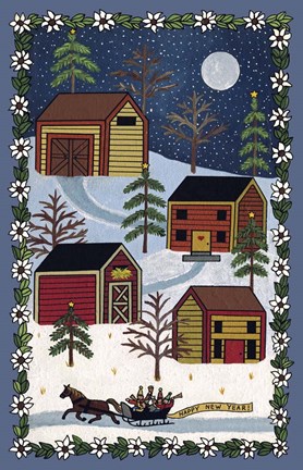 Framed Happy New Year Print