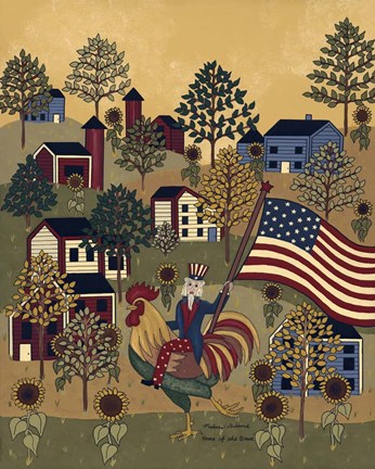 Framed Home Of The Brave Print