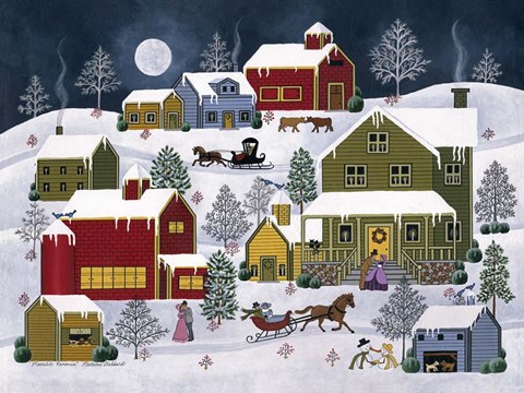 Framed Moonlit Romance Print