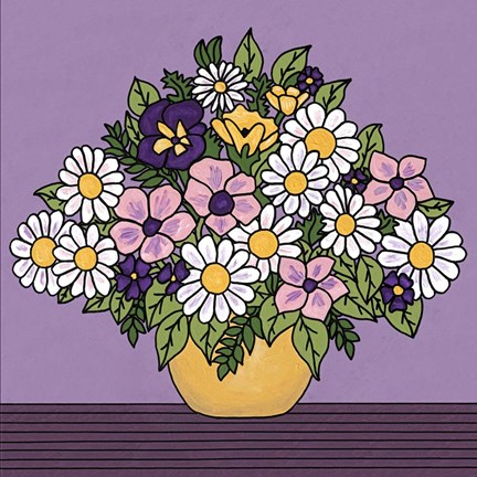 Framed Spring Bouquet Print