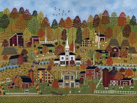 Framed Sunflower Creek Print