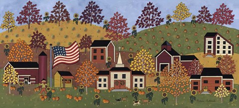 Framed Sunflower Hill Print