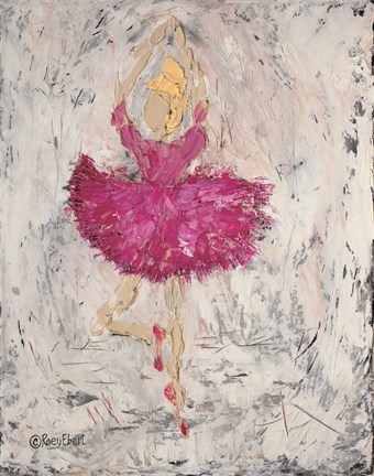 Framed Ballerina on Stage Print