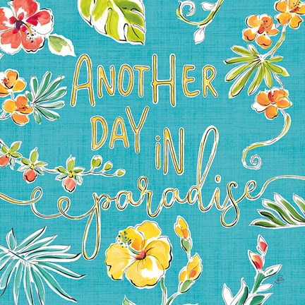 Framed Tropical Oasis VII Print