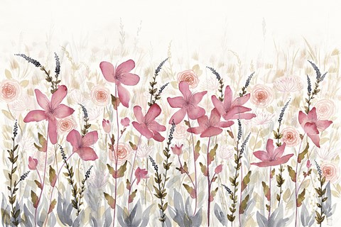 Framed Watercolor Garden Light Print