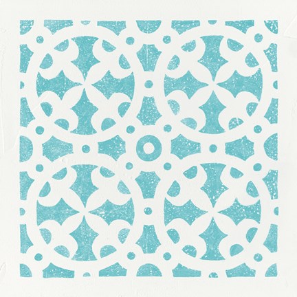 Framed Hacienda Tile V Print