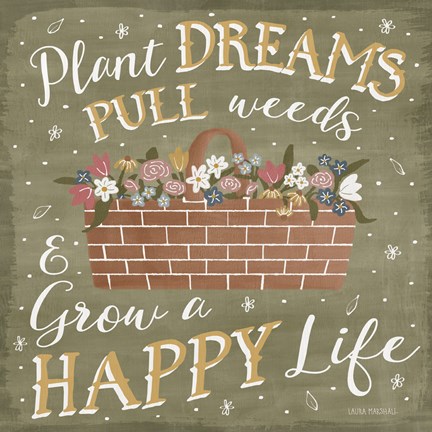 Framed Blooming Garden V Print