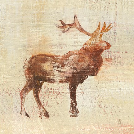 Framed Elk Study v2 Print