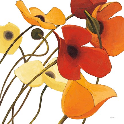 Framed Up Two on White Yellow Print