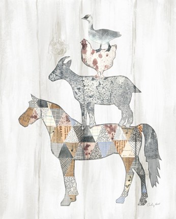 Framed Farm Family II Print