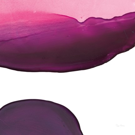 Framed Swish of Magenta III Print