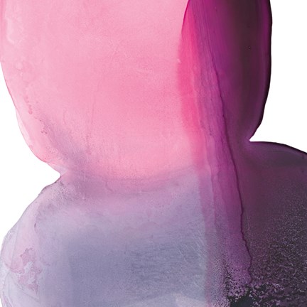 Framed Swish of Magenta II Print