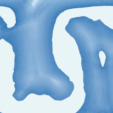 Framed Batik Blue I Print