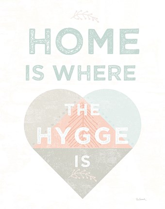 Framed Cozy Hygge I Dark Print