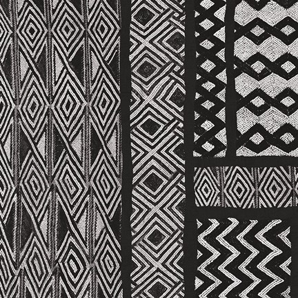 Framed Kuba Abstract II BW Print