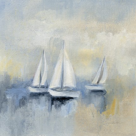 Framed Morning Sail II Print