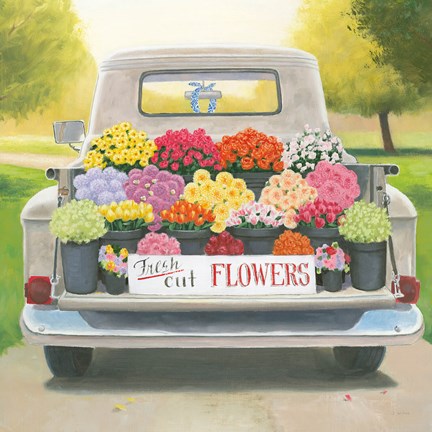 Framed Beautiful Country III Square Print